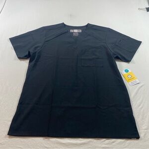 WonderWink RENEW Shirt Top Scrubs Black Short Sleeve Tee Classic Fit NWT Nurse